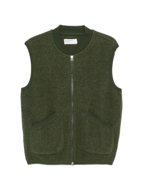 Universal Works pleated wool gilet