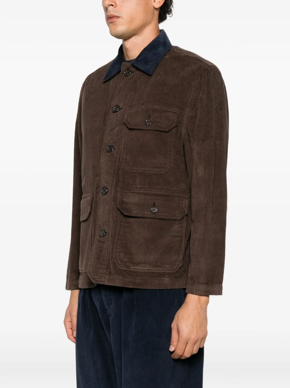 Universal Works corduroy pocket-detail jacket Bruin