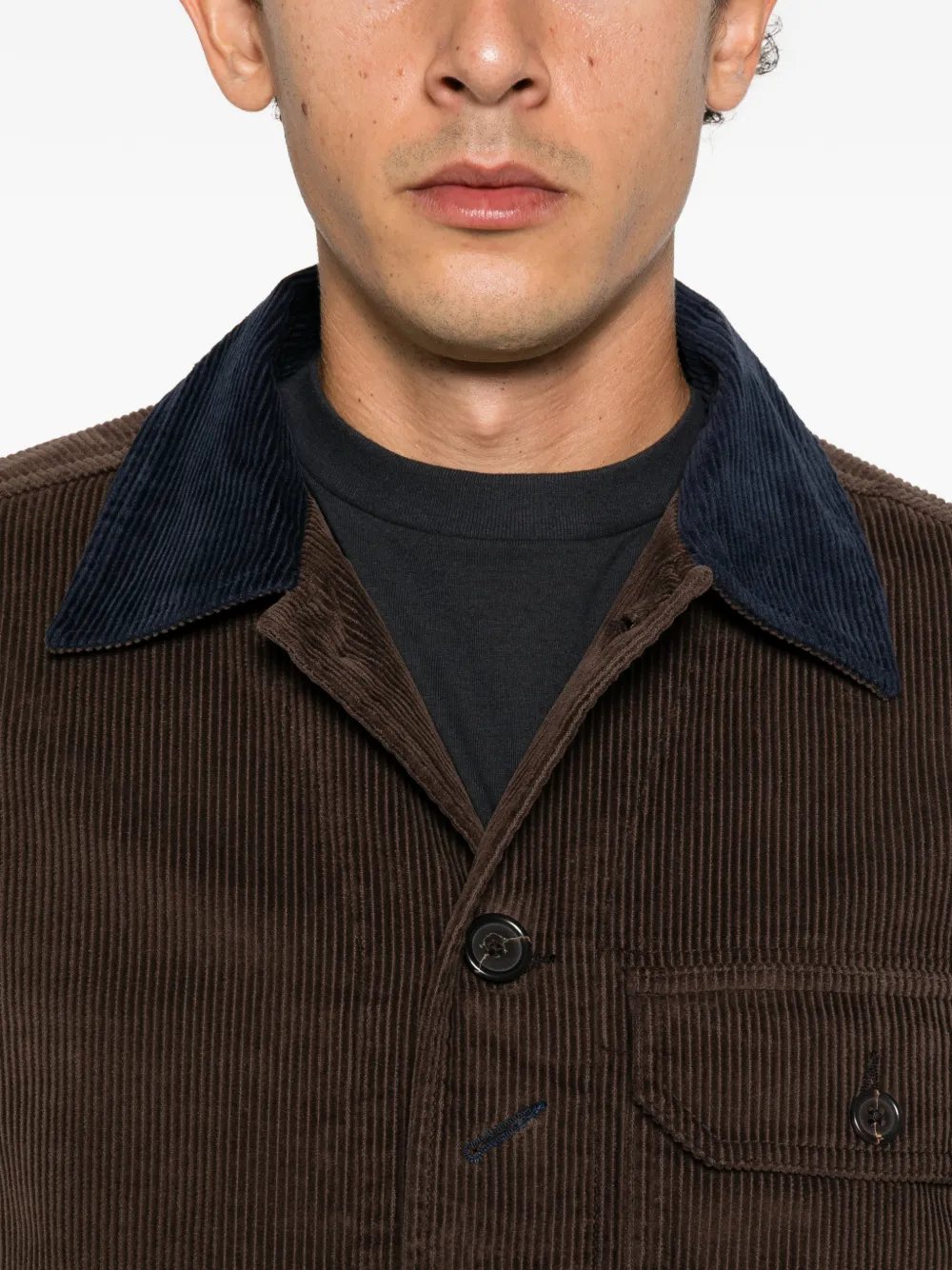 Universal Works corduroy pocket-detail jacket Bruin