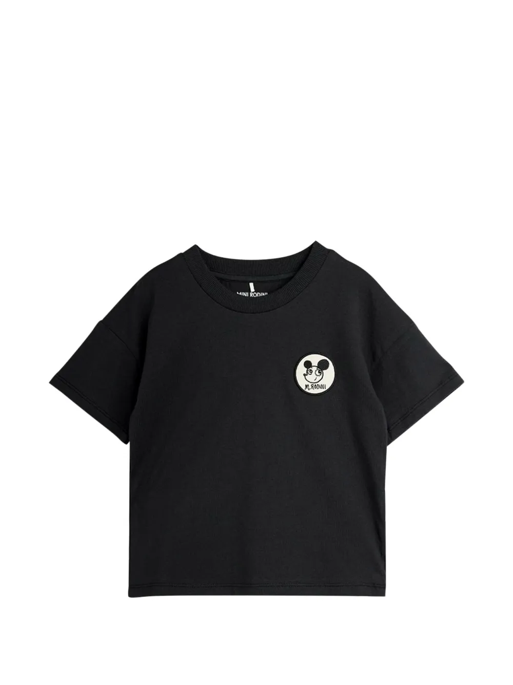 Mini Rodini Ritzratz T-Shirt mit Patch - Schwarz