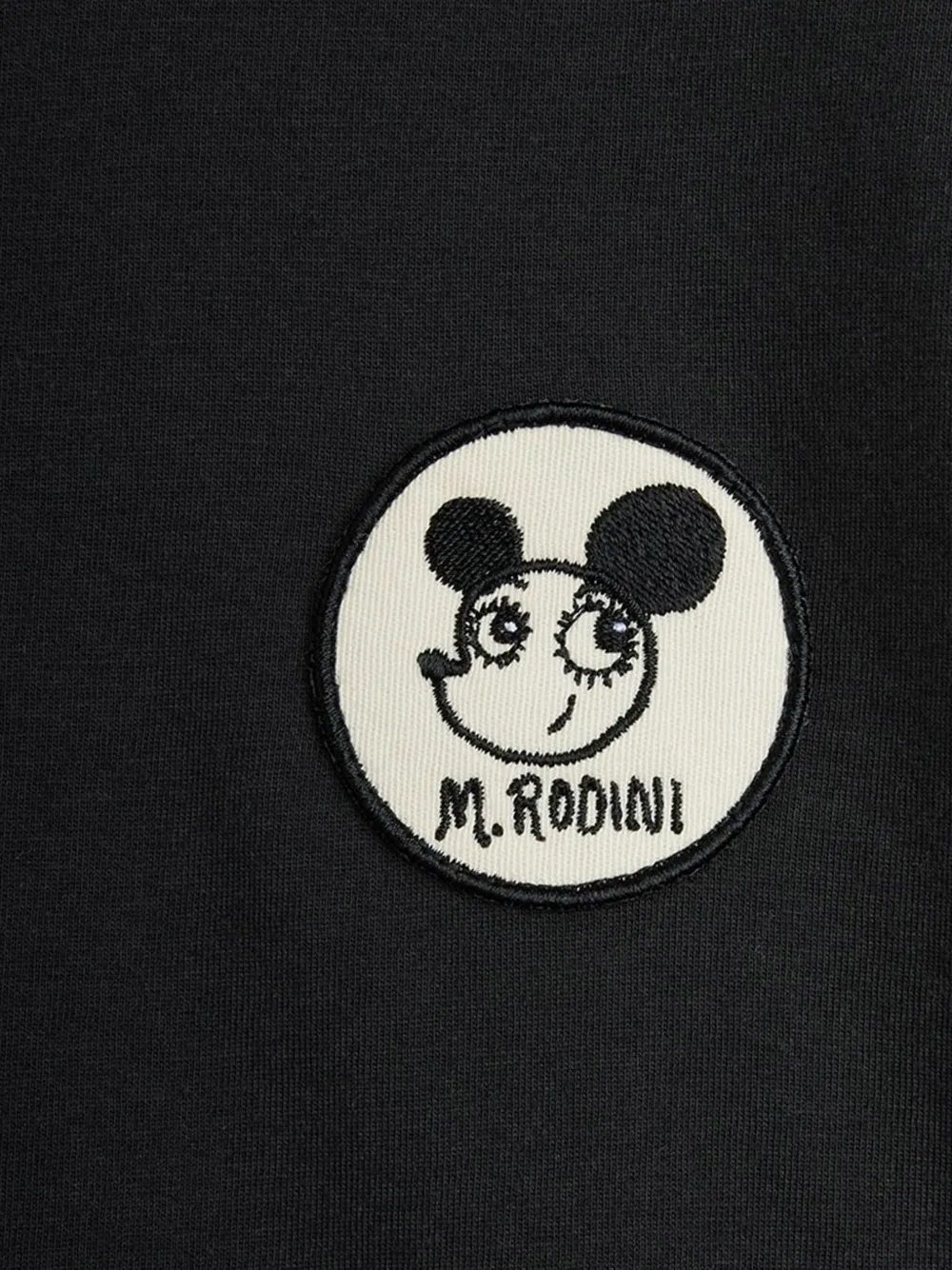 Mini Rodini Ritzratz patch T-shirt Zwart