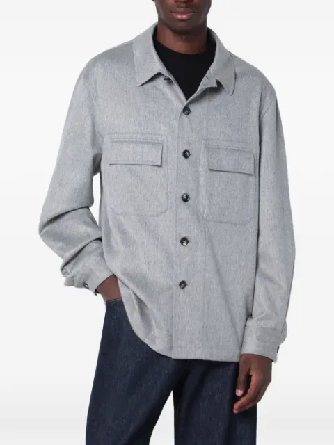 Zegna Beaver cashmere overshirt