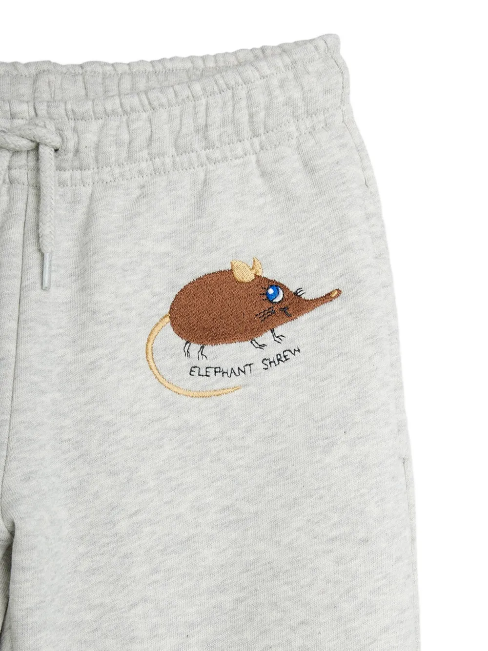 Mini Rodini Elephant Shrew trainingsbroek met borduurwerk Grijs