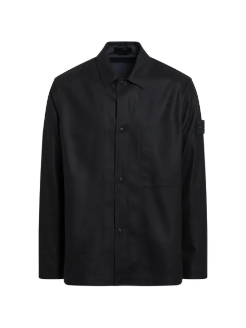Stone Island 1200020 wool-nylon flannel_S.I. Ghost overshirt