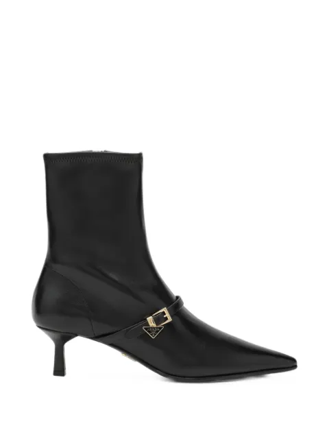 Prada stretch nappa-leather booties