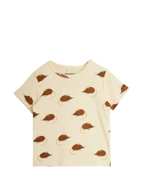 Mini Rodini elephant shrew-print T-shirt