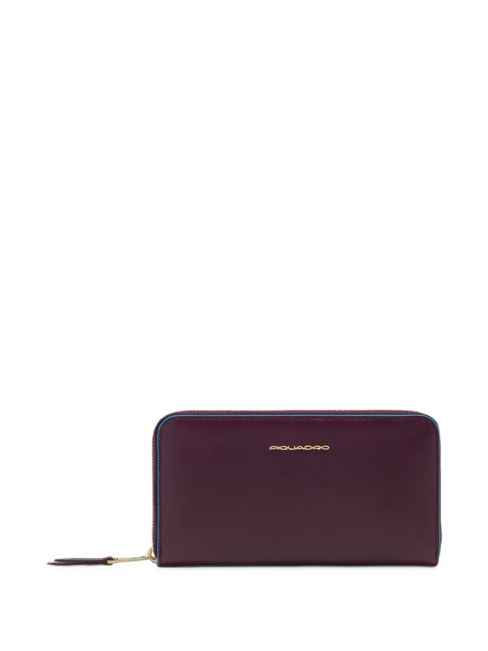 PIQUADRO zip-around leather wallet - Rosso