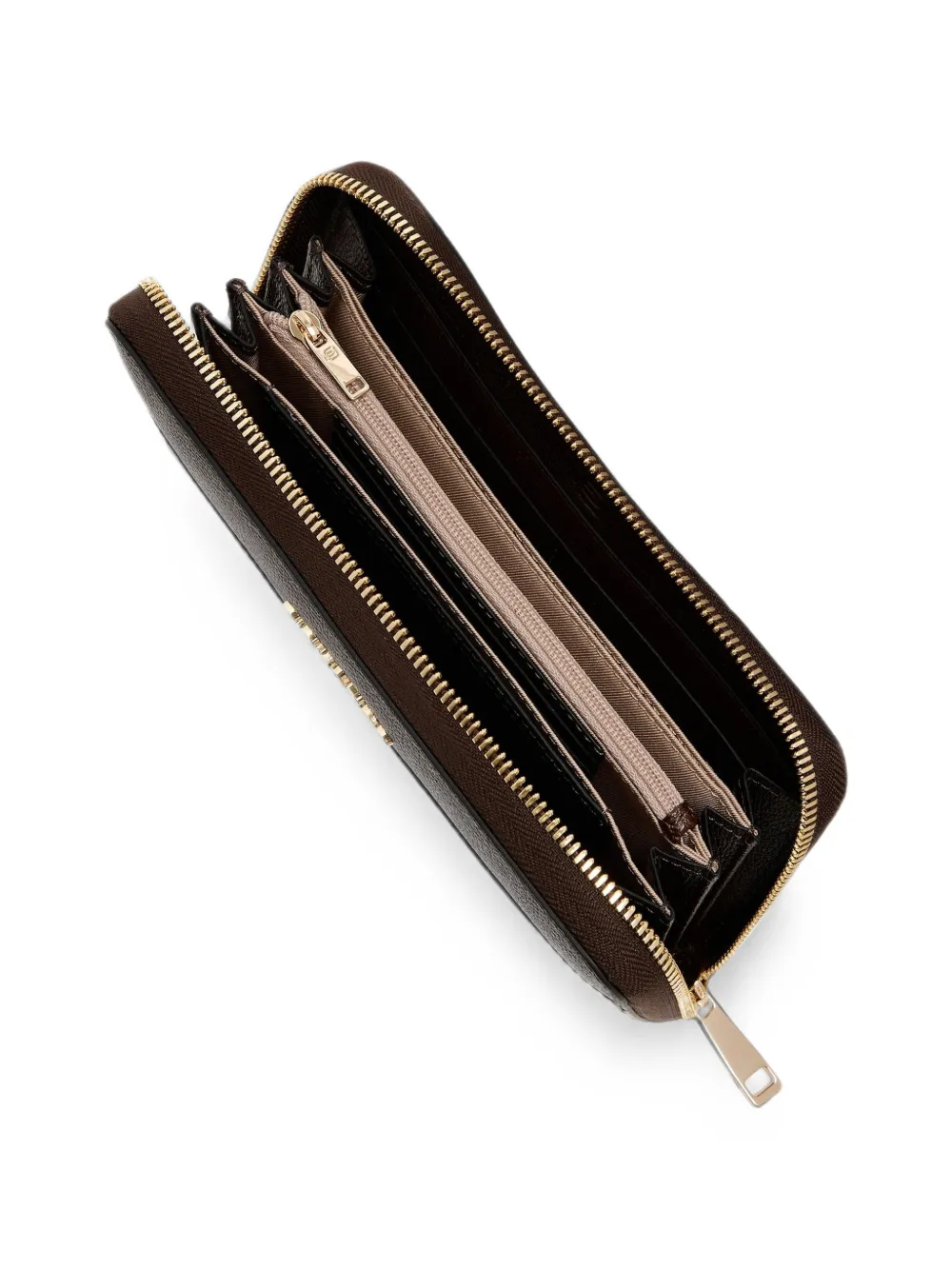 PIQUADRO logo-plaque zip-around wallet Bruin