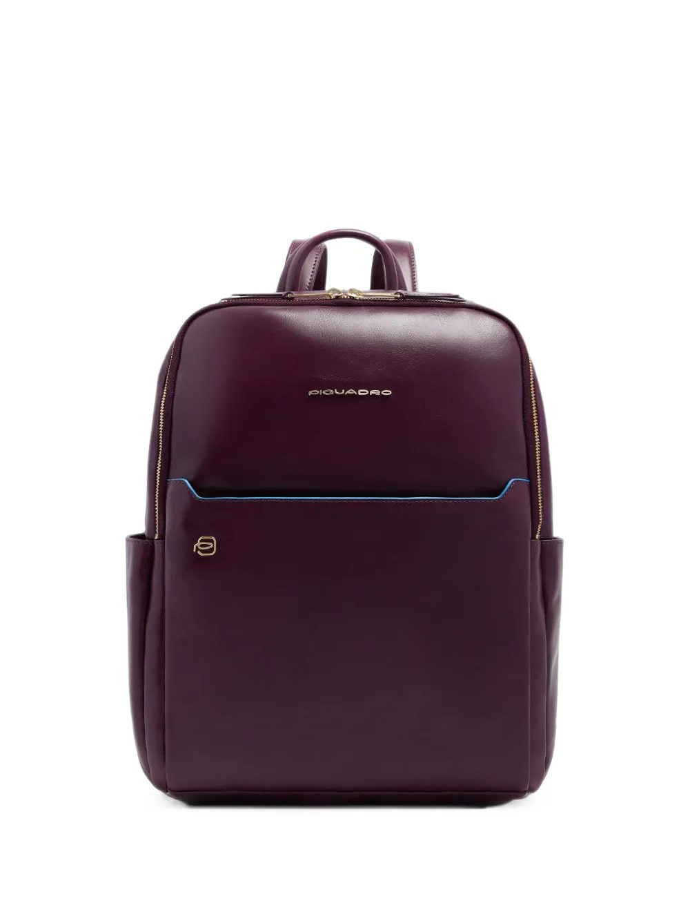 PIQUADRO leather laptop backpack - Viola