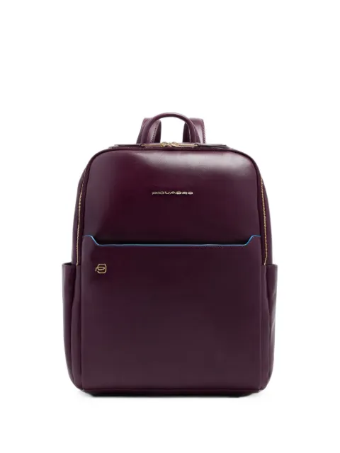 PIQUADRO leather laptop backpack