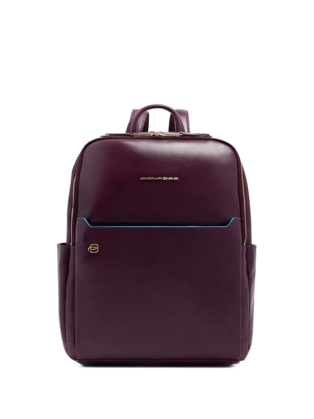 PIQUADRO leather laptop backpack - Viola