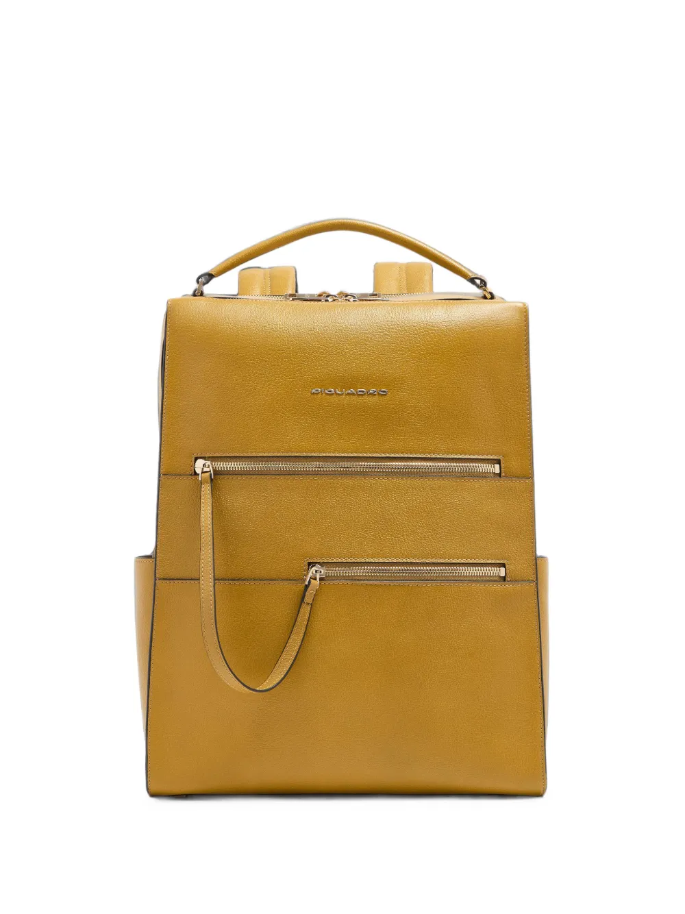 PIQUADRO Patricia leather laptop backpack - Giallo