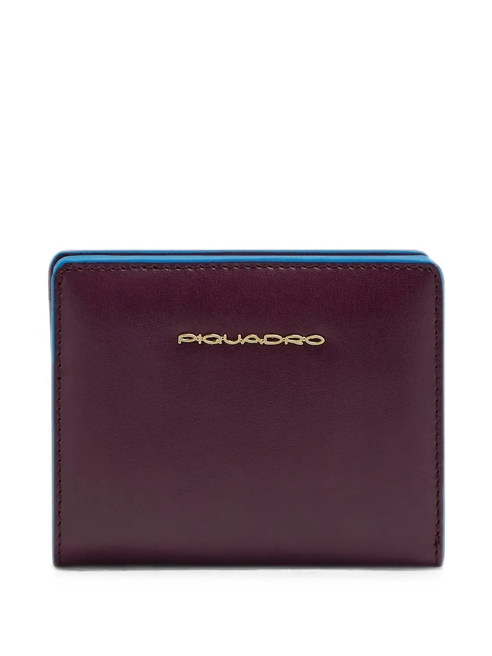 PIQUADRO leather bifold wallet - Viola