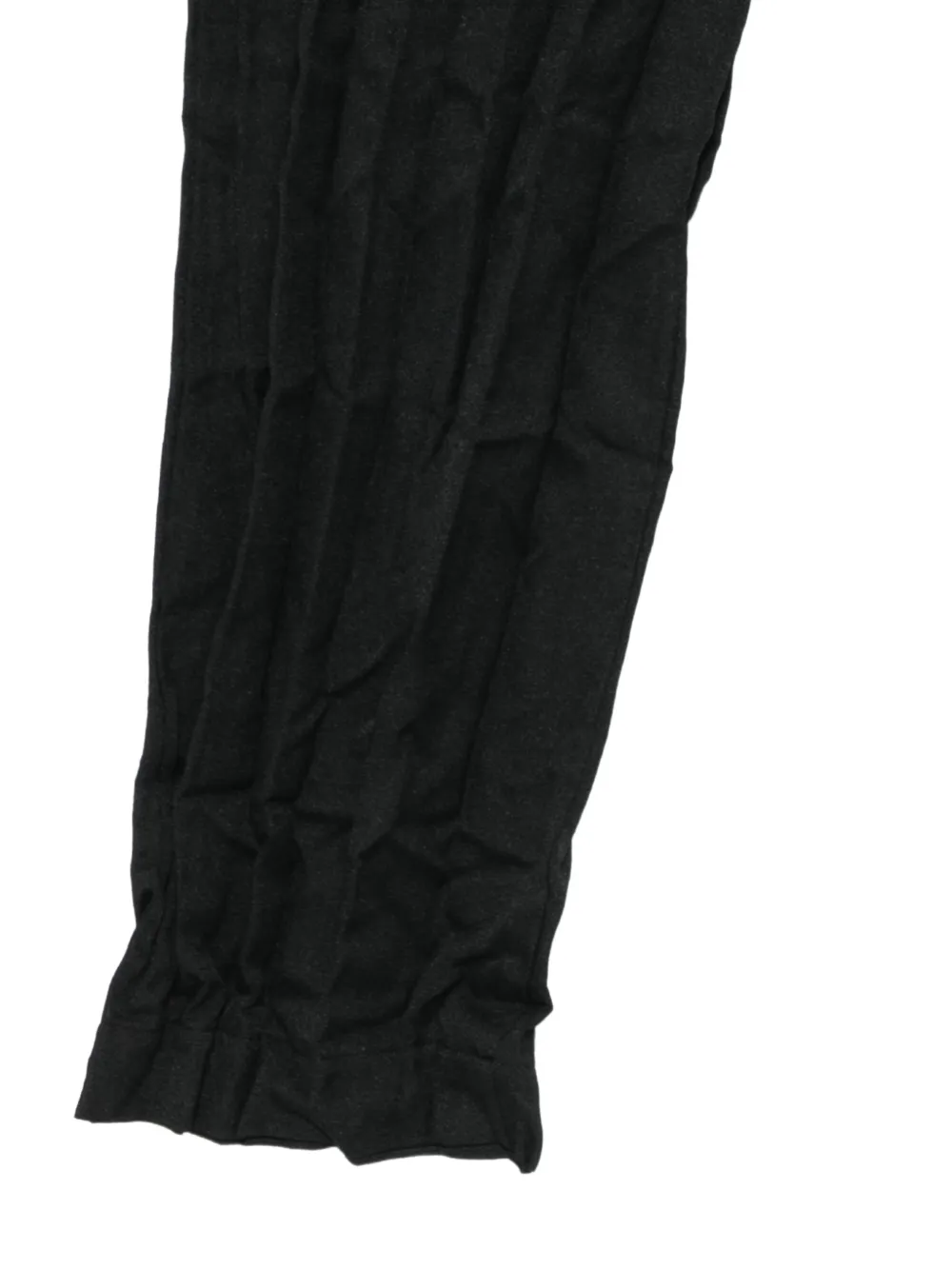 Comme des Garçons Homme Broek met gekreukte afwerking Zwart