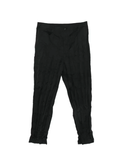 Comme des Garçons Homme crinkled-finish trousers