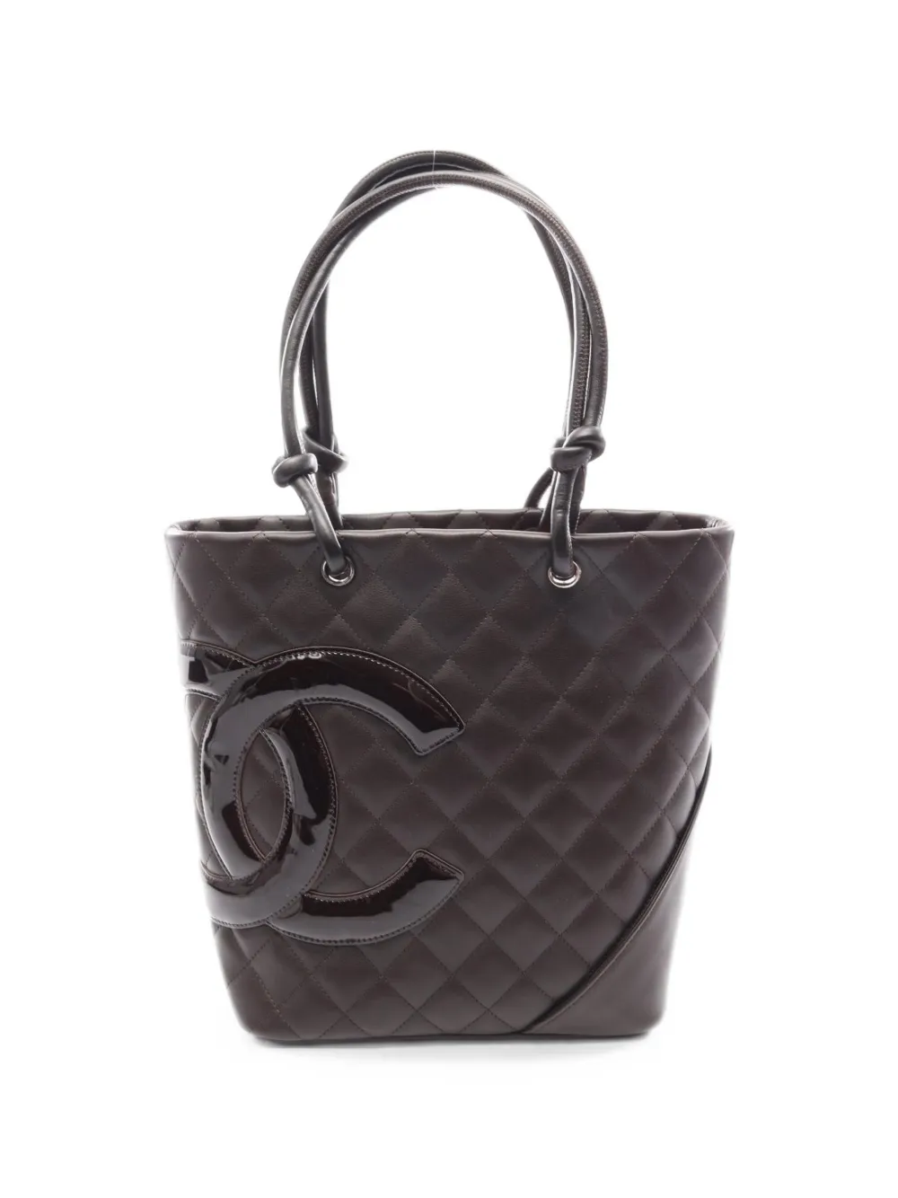CHANEL Pre-Owned 2005-2006 Cambon line tote bag - Marrone