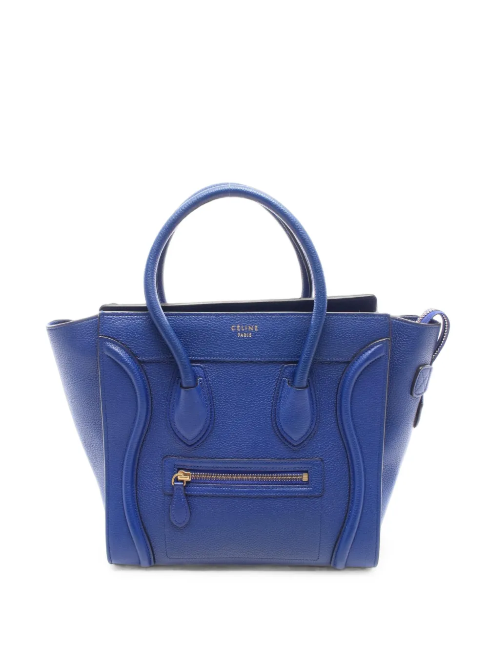 Celine Pre-Owned 2010s XS Luggage Micro shopper tote bag - Blu