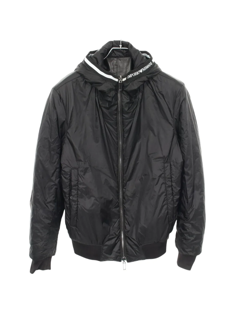 Emporio Armani Pre-Owned 2010s reversible hooded jacket - Nero