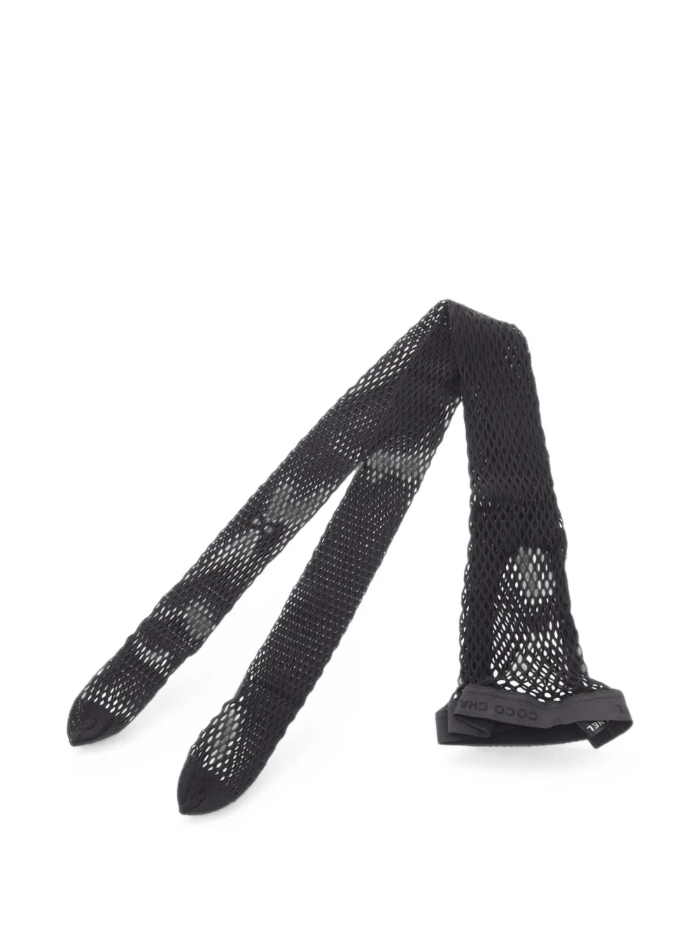 CHANEL Pre-Owned 1986-1988 Coco Mark fishnet tights - Nero