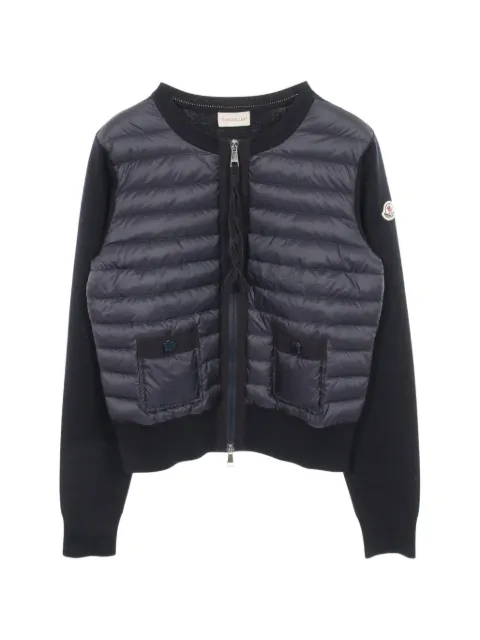 Moncler Vintage 2010s knitted down jacket
