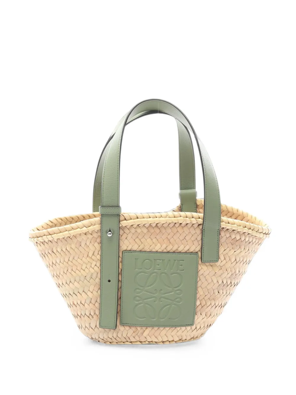 Loewe Pre-Owned 2010s S basket raffia tote bag - Toni neutri