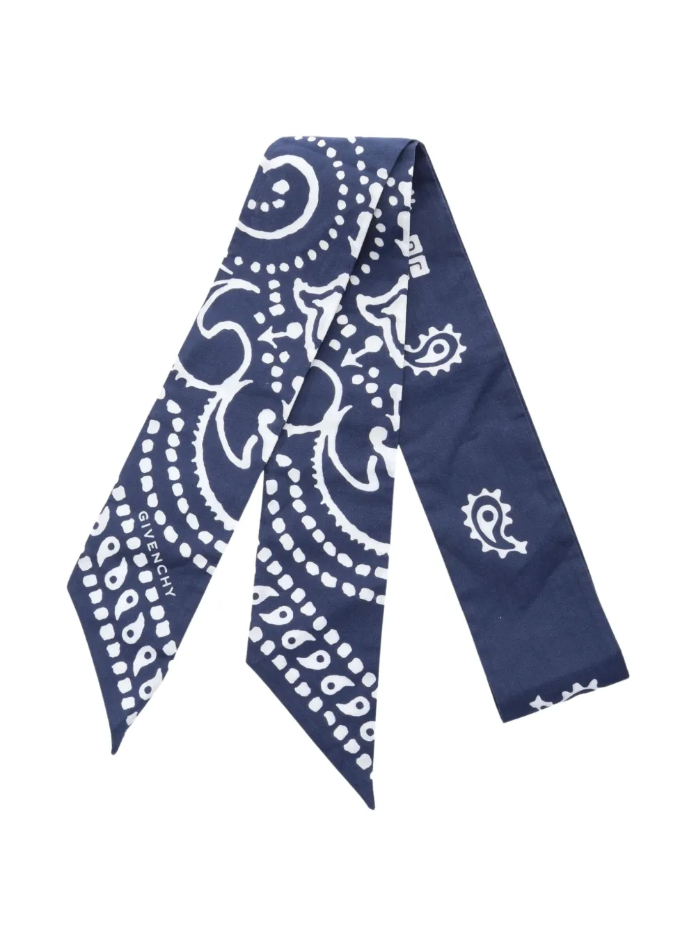 Givenchy Pre-Owned bandana ribbon scarf - Blu