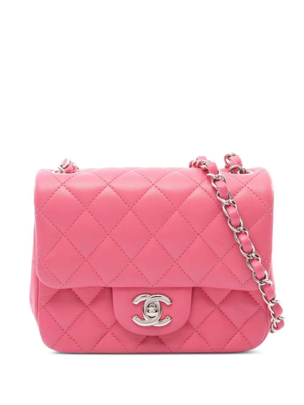 CHANEL Pre-Owned 2019 Matelassé chain shoulder bag - Pink