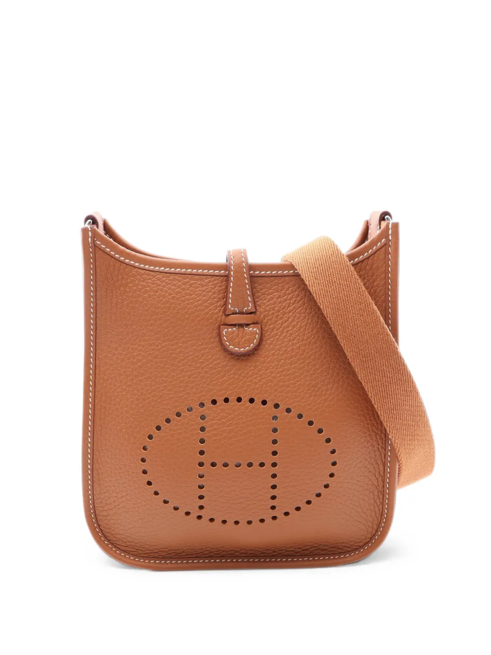 Hermès Pre-Owned 2026 TPM Evelyn leather shoulder bag - Marrone