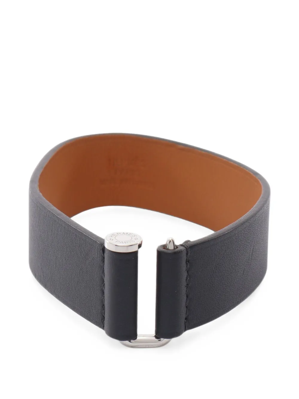 Hermès Pre-Owned 2015 Serie leather bracelet - Nero