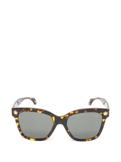 Versace Pre-Owned tortoiseshell-effect square-frame sunglasses
