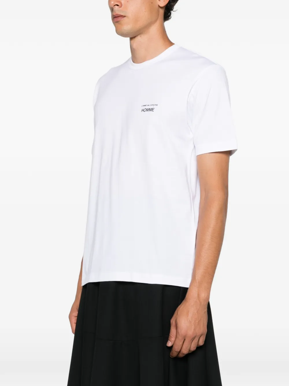 Comme des Garçons Homme T-shirt met logoprint Wit