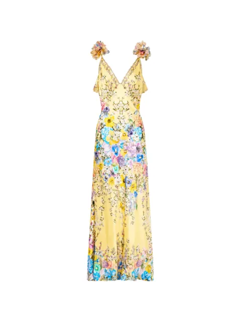 Camilla Darling Buds floral-print silk dress