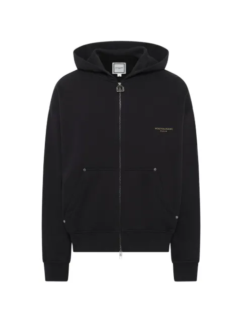 Wooyoungmi Scenery forest-print zip-up hoodie