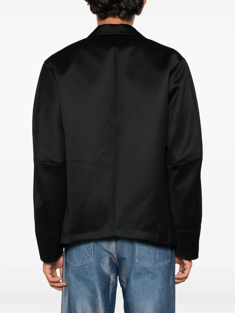 Junya Watanabe MAN x Levi's button-up jack met hartpatroon Zwart
