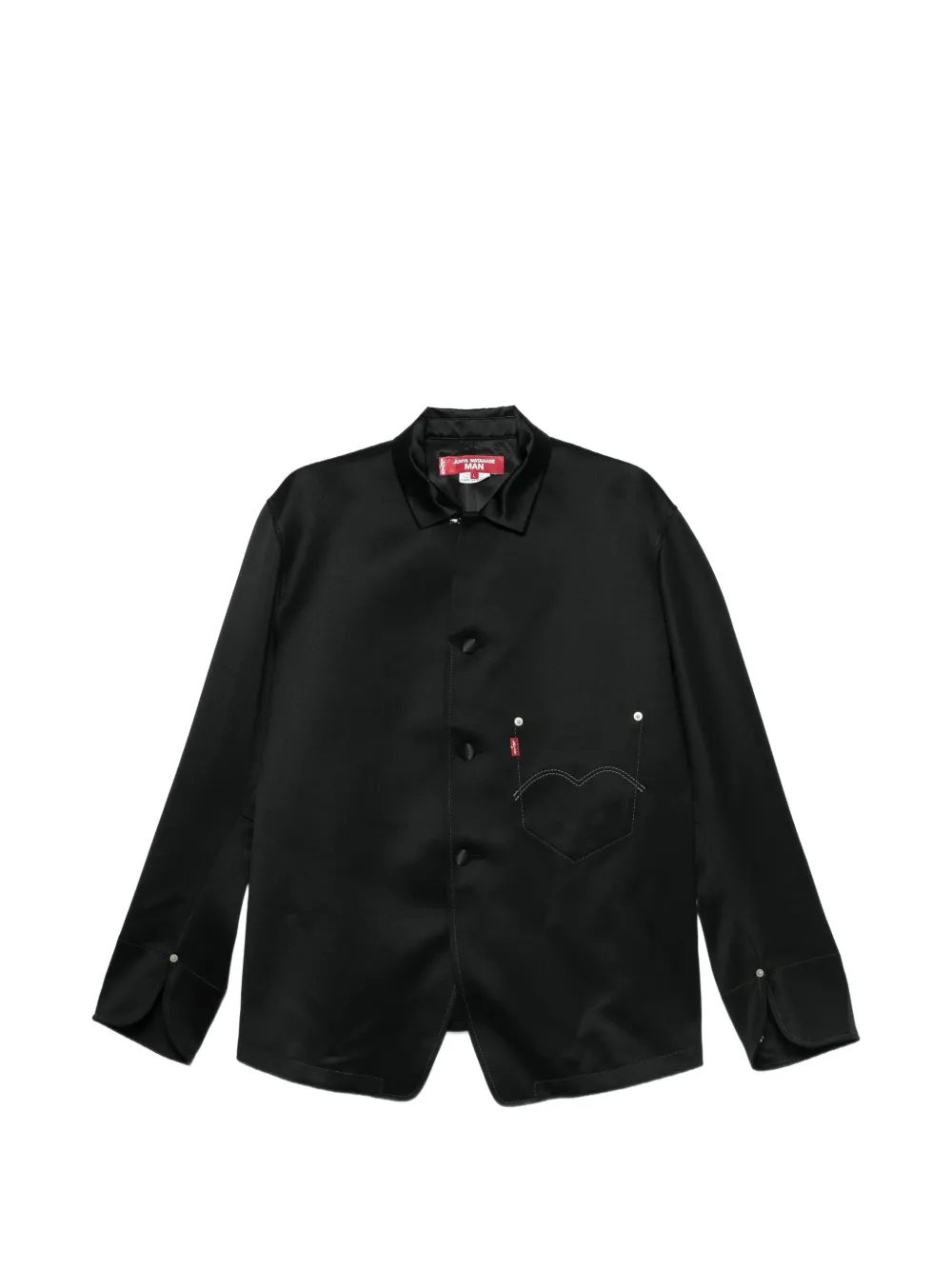Junya Watanabe MAN x Levi´s heart-motif button-up jacket - Nero