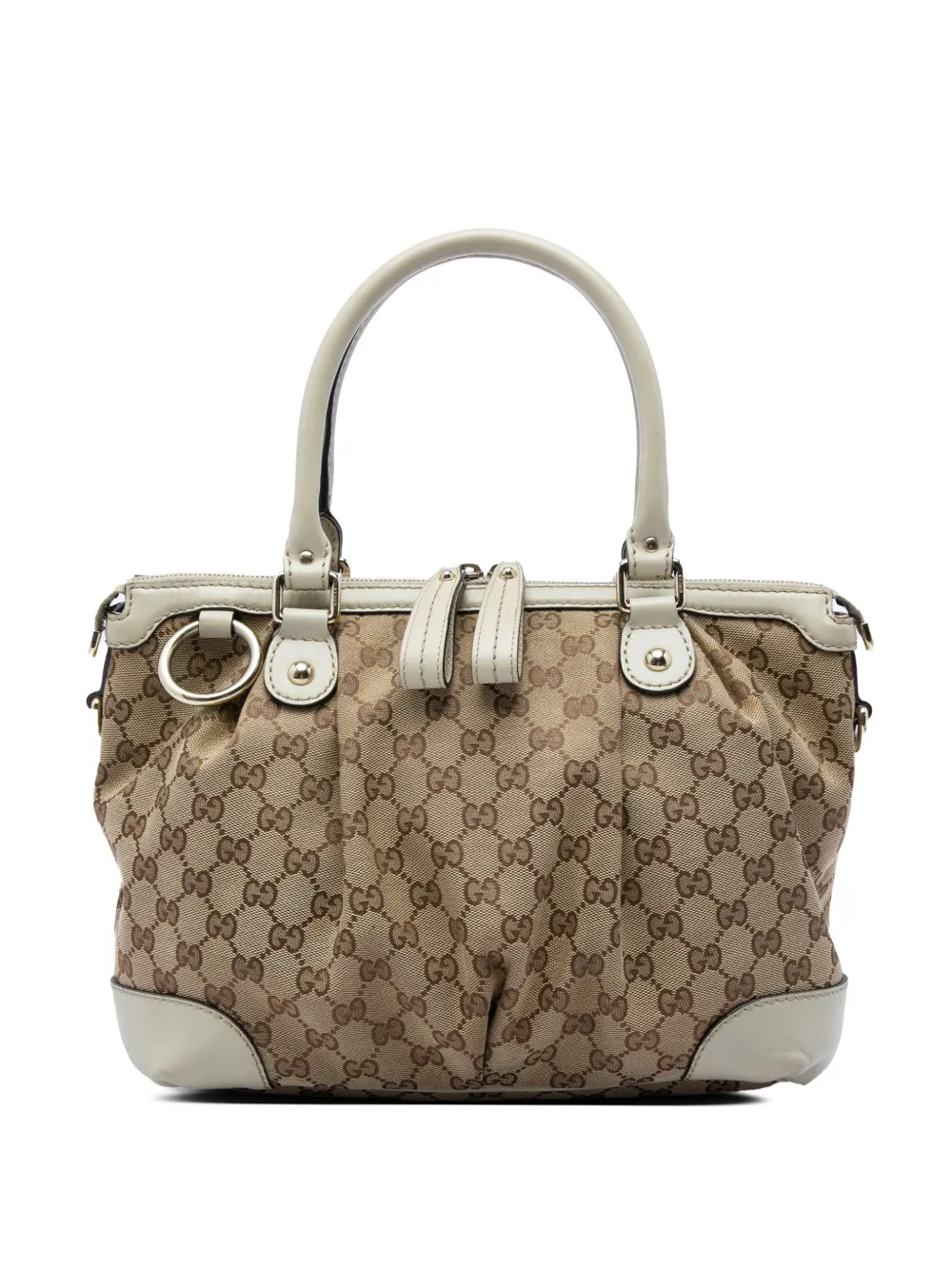 Gucci Pre-Owned 2016-2026 GG Canvas Sukey satchel - Bianco