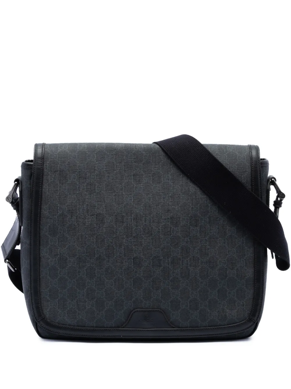 Gucci Pre-Owned 2016-2026 GG Supreme Messenger Bag crossbody bag - Nero