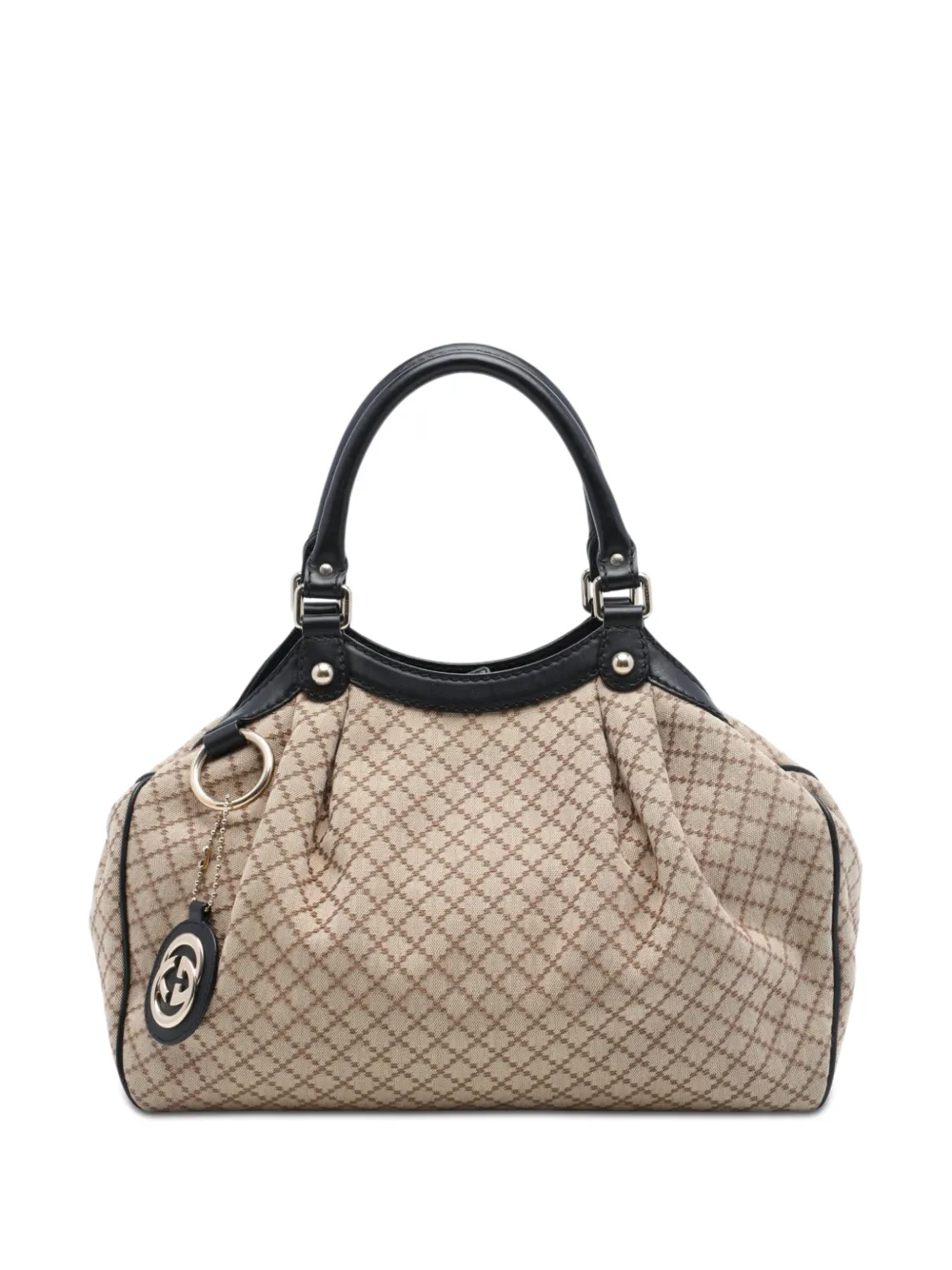 Gucci Pre-Owned 2016-2026 Medium Diamante Canvas Sukey tote bag - Nero