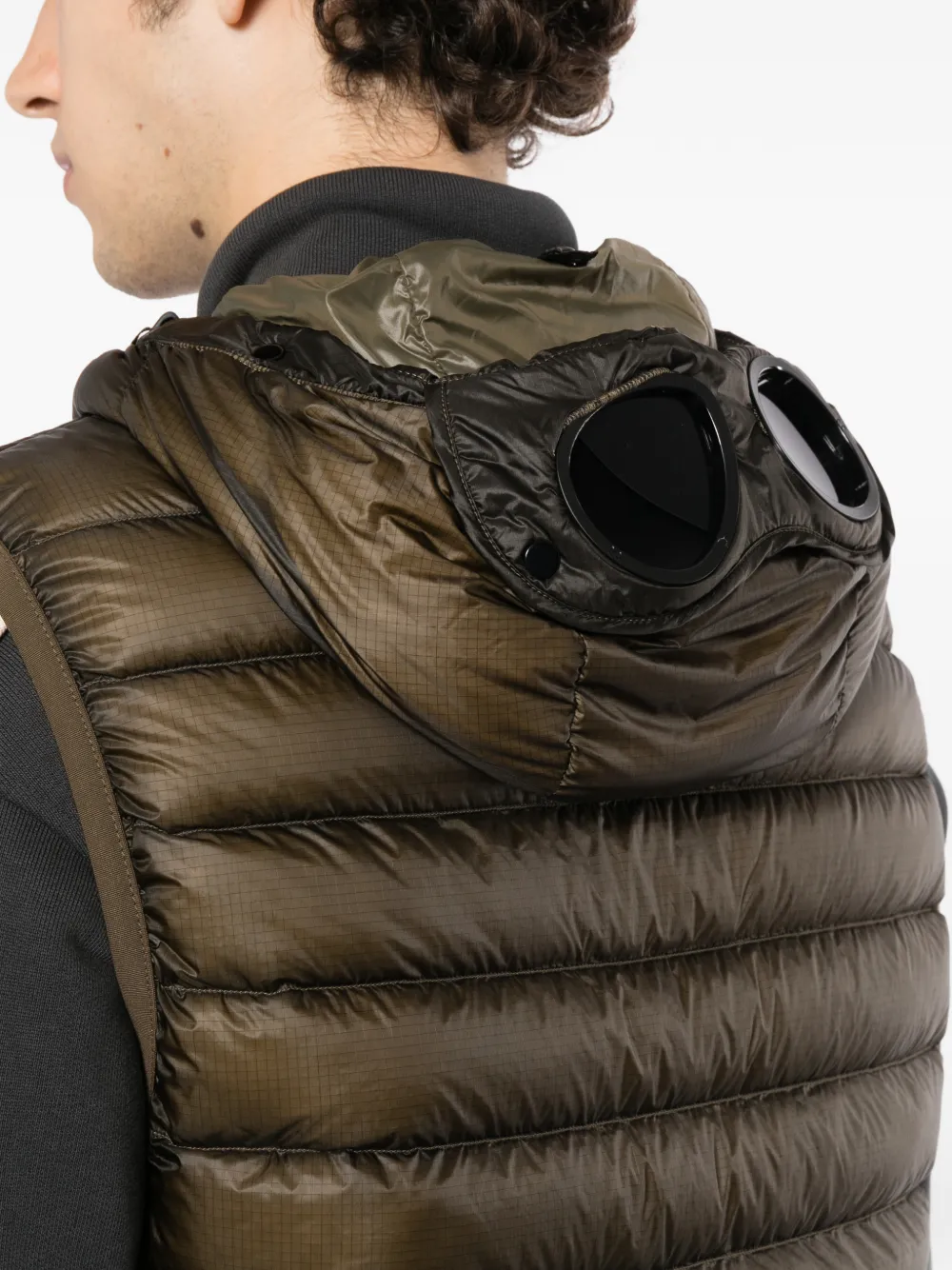 C.P. Company Bodywarmer met capuchon Groen