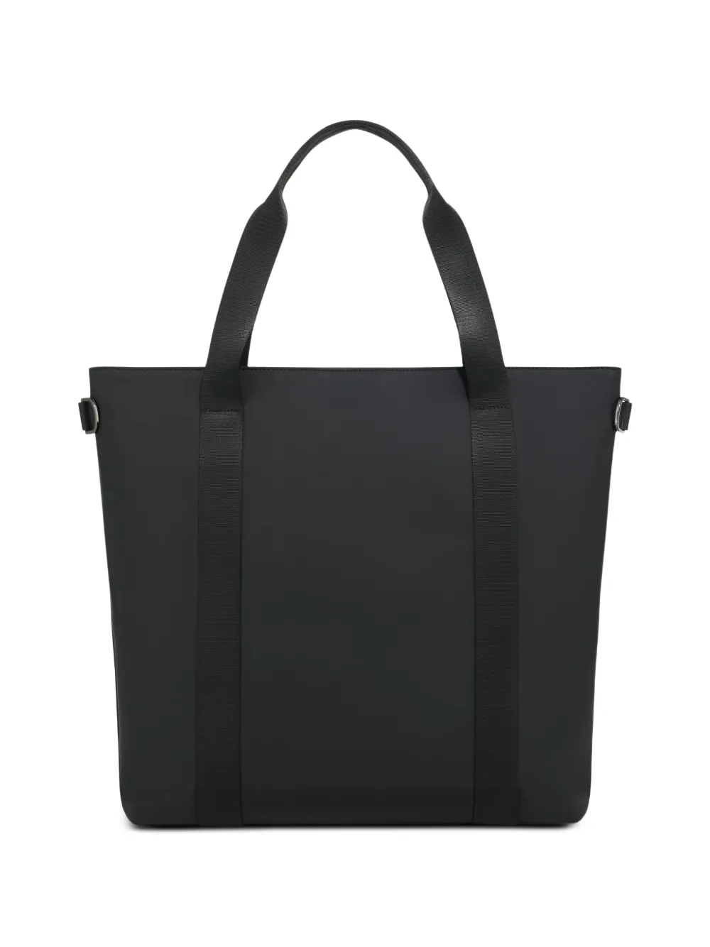 Boggi Milano tote bag in rubberised fabric - Nero