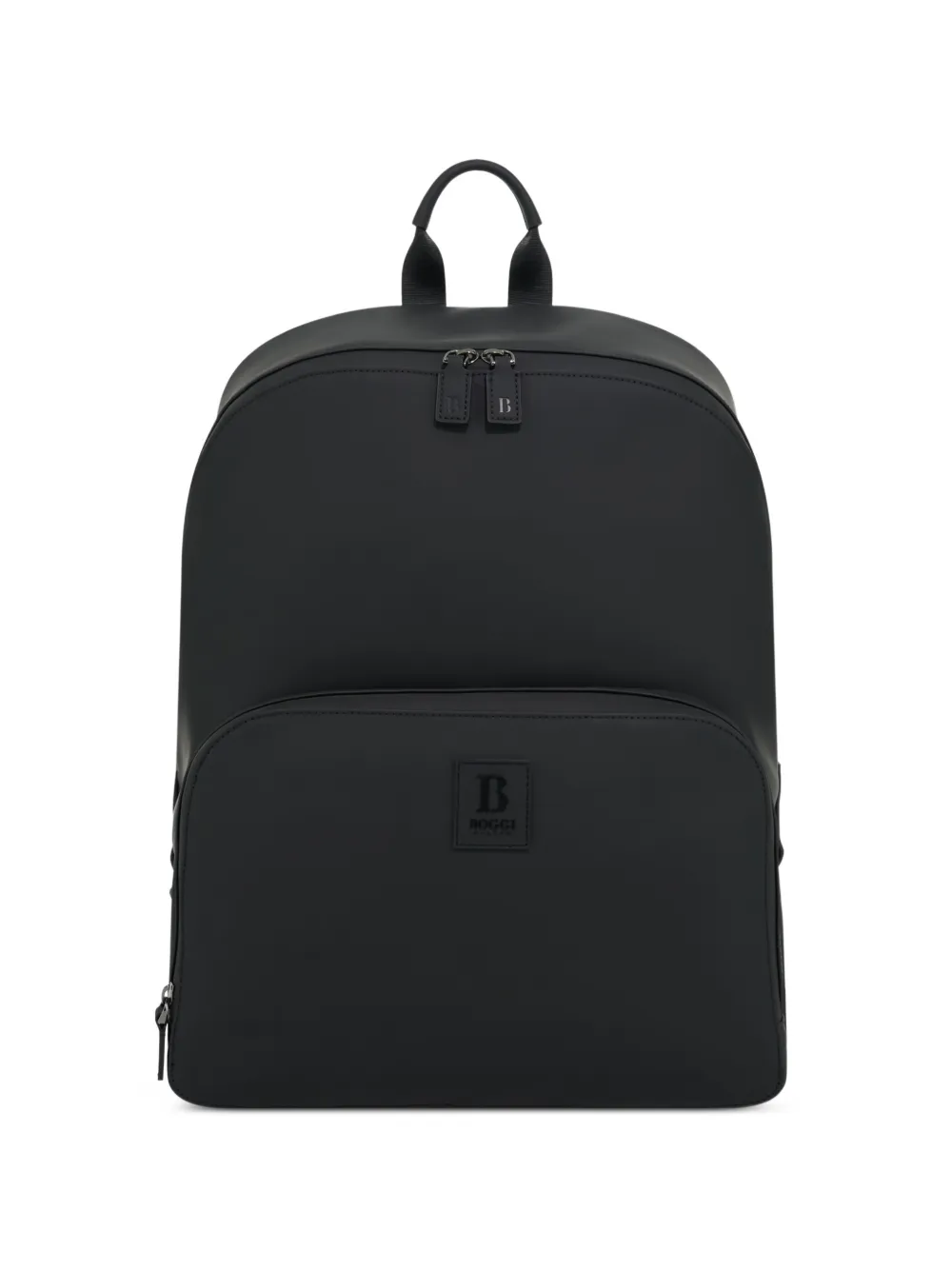 Boggi Milano small rucksack in rubberised technical fabric - Nero
