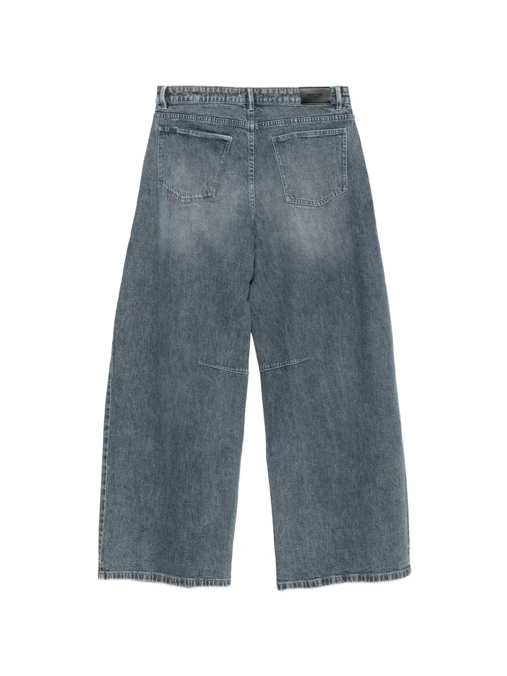 HOMAGE Bowie jeans met wijde pijpen en naden Blauw