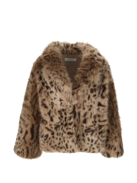 BULLY chamarra texturizada con estampado de leopardo