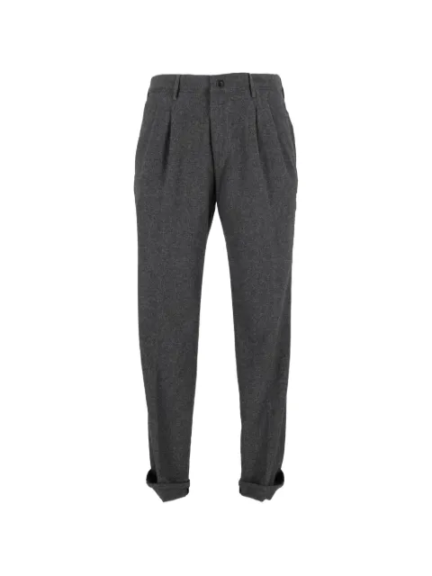 Incotex pleated turn-up trousers