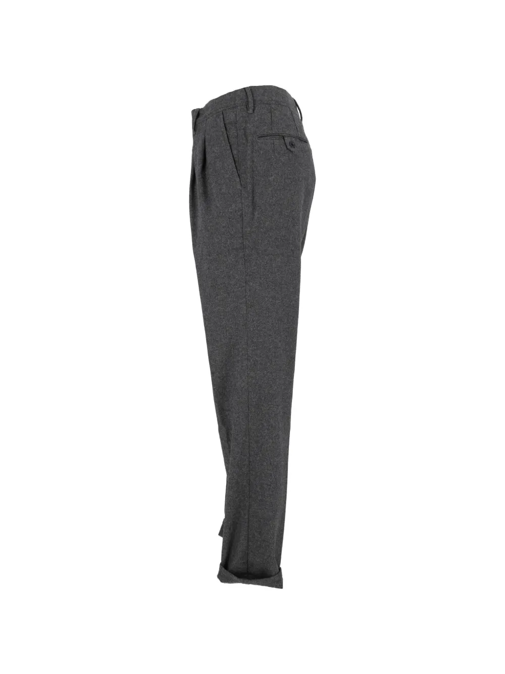 Incotex pleated turn-up trousers Grijs