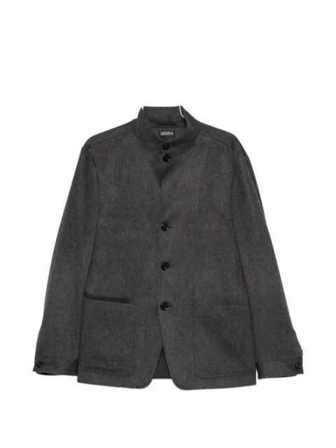 Zegna welt-pocket single-breasted blazer