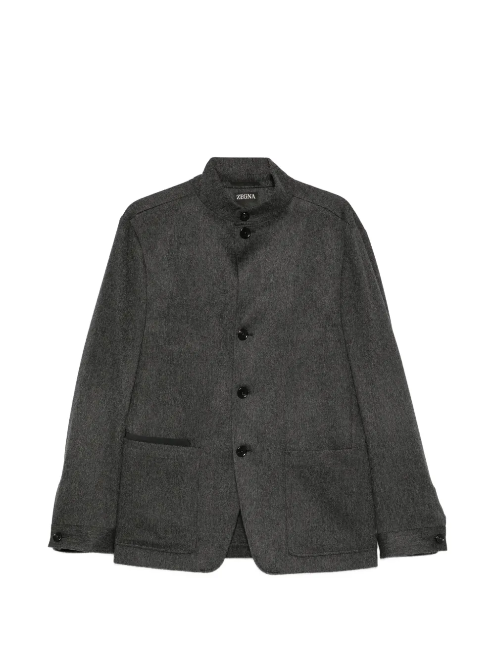 Zegna welt-pocket single-breasted blazer · 52
