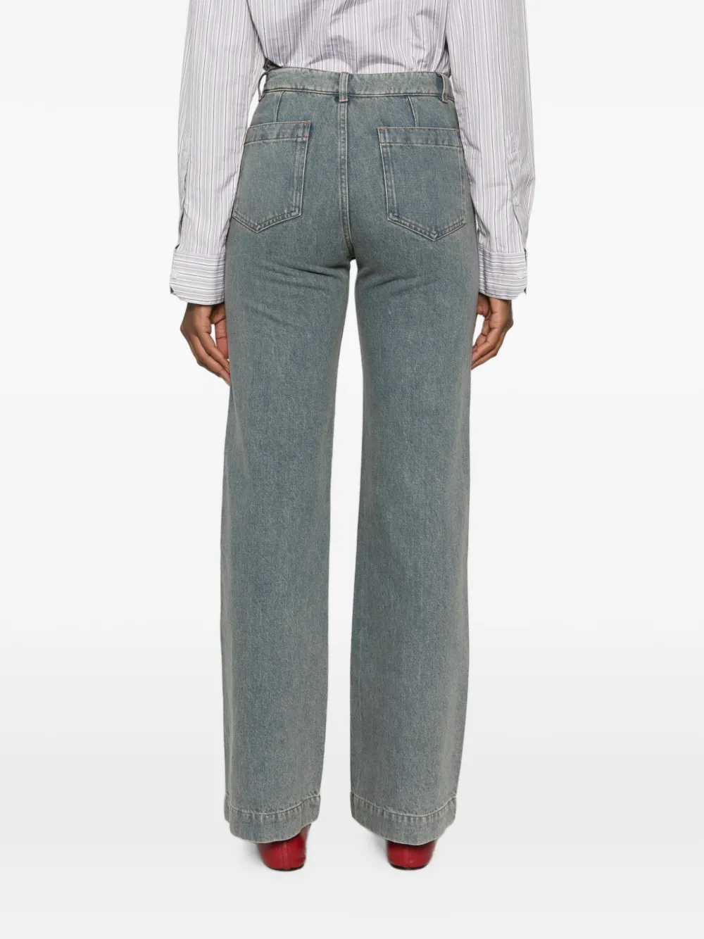 A.P.C. Victoria patch-pocket jeans Blauw