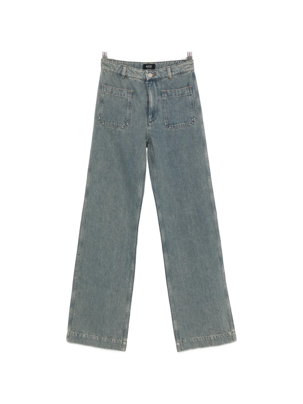 A.P.C. Victoria patch-pocket jeans - Blu