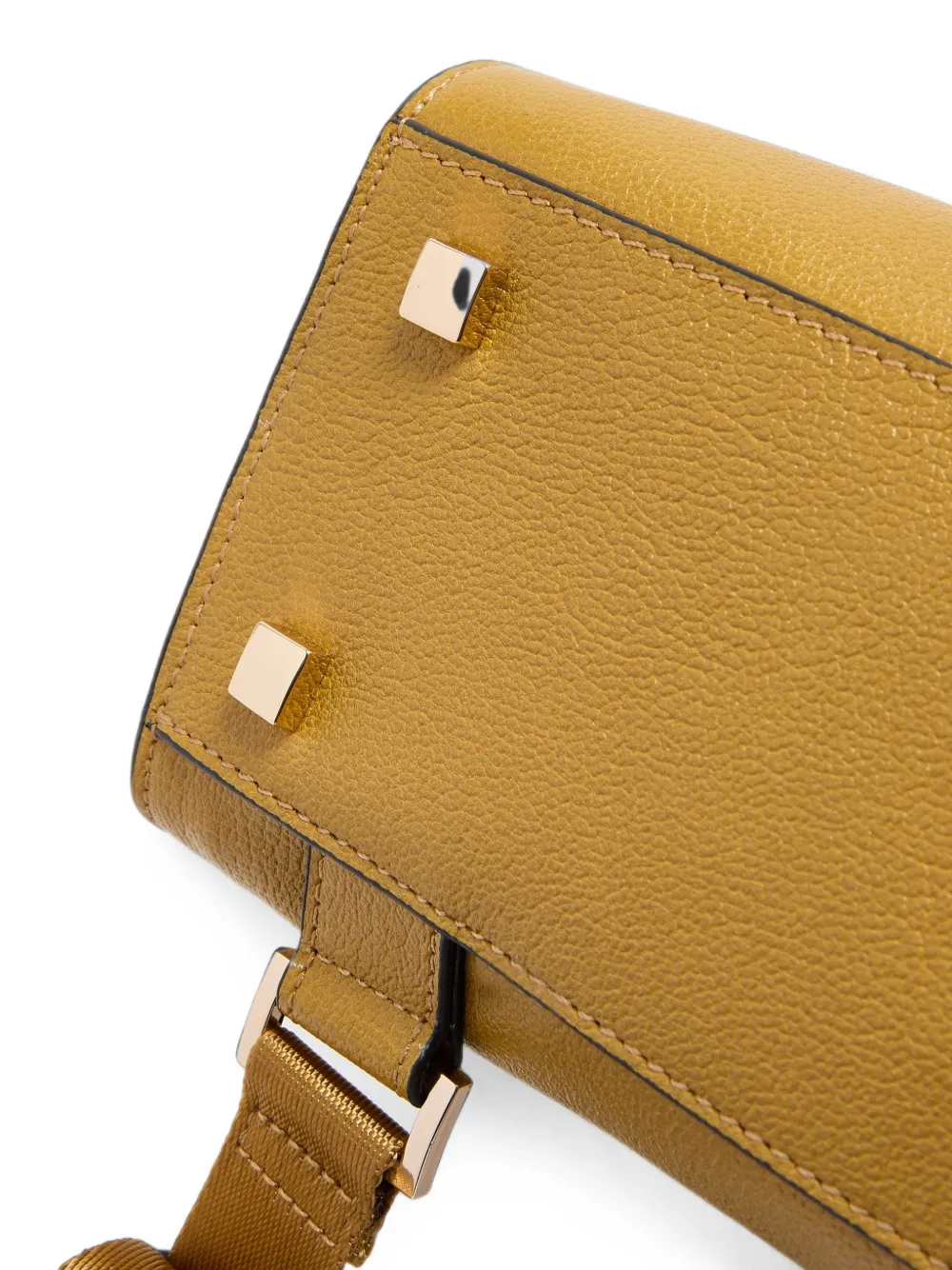 PIQUADRO 14'' Patricia leather backpack Geel